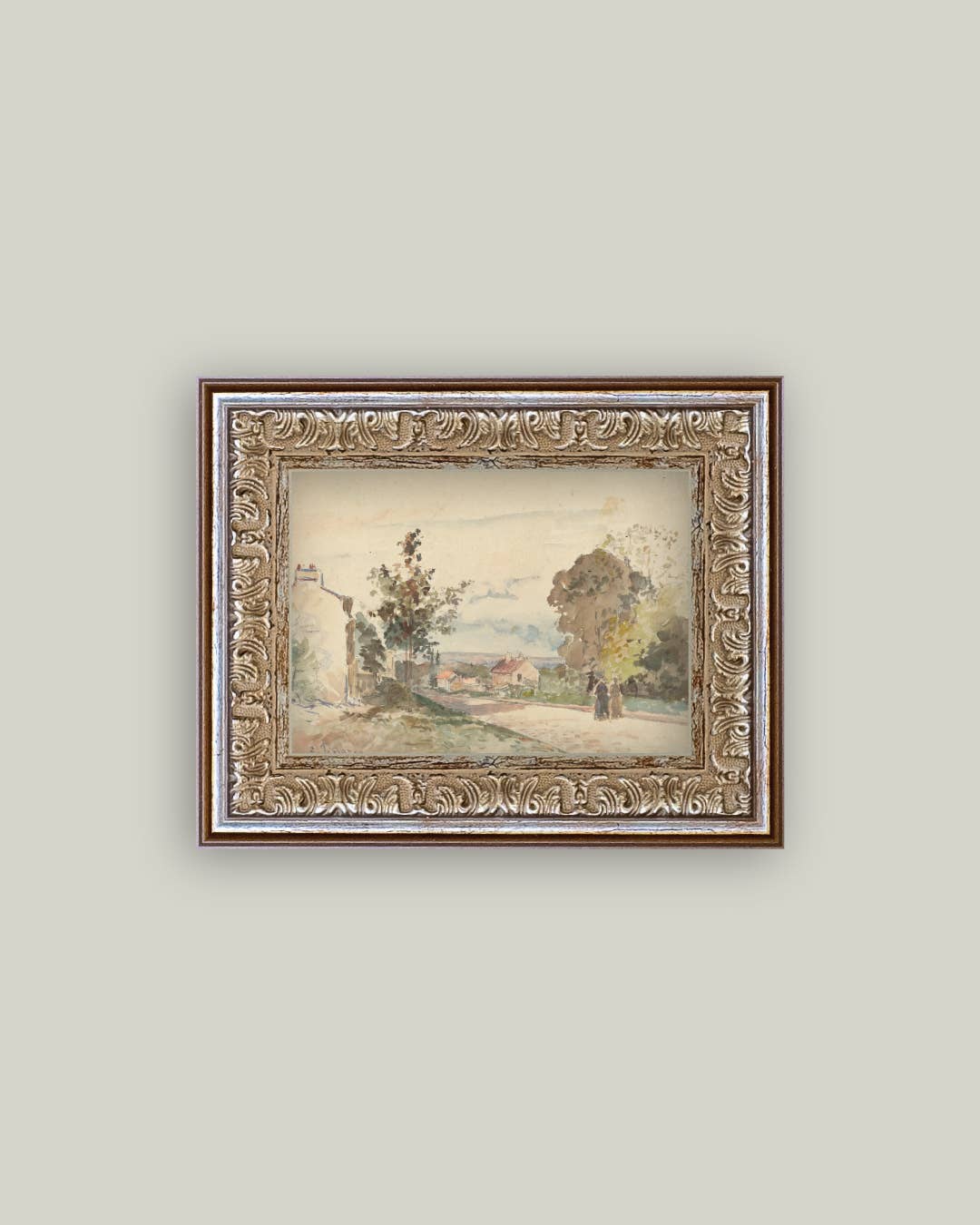 The Road From Versailles Framed Antique Art