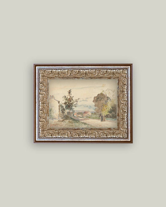 The Road From Versailles Framed Antique Art