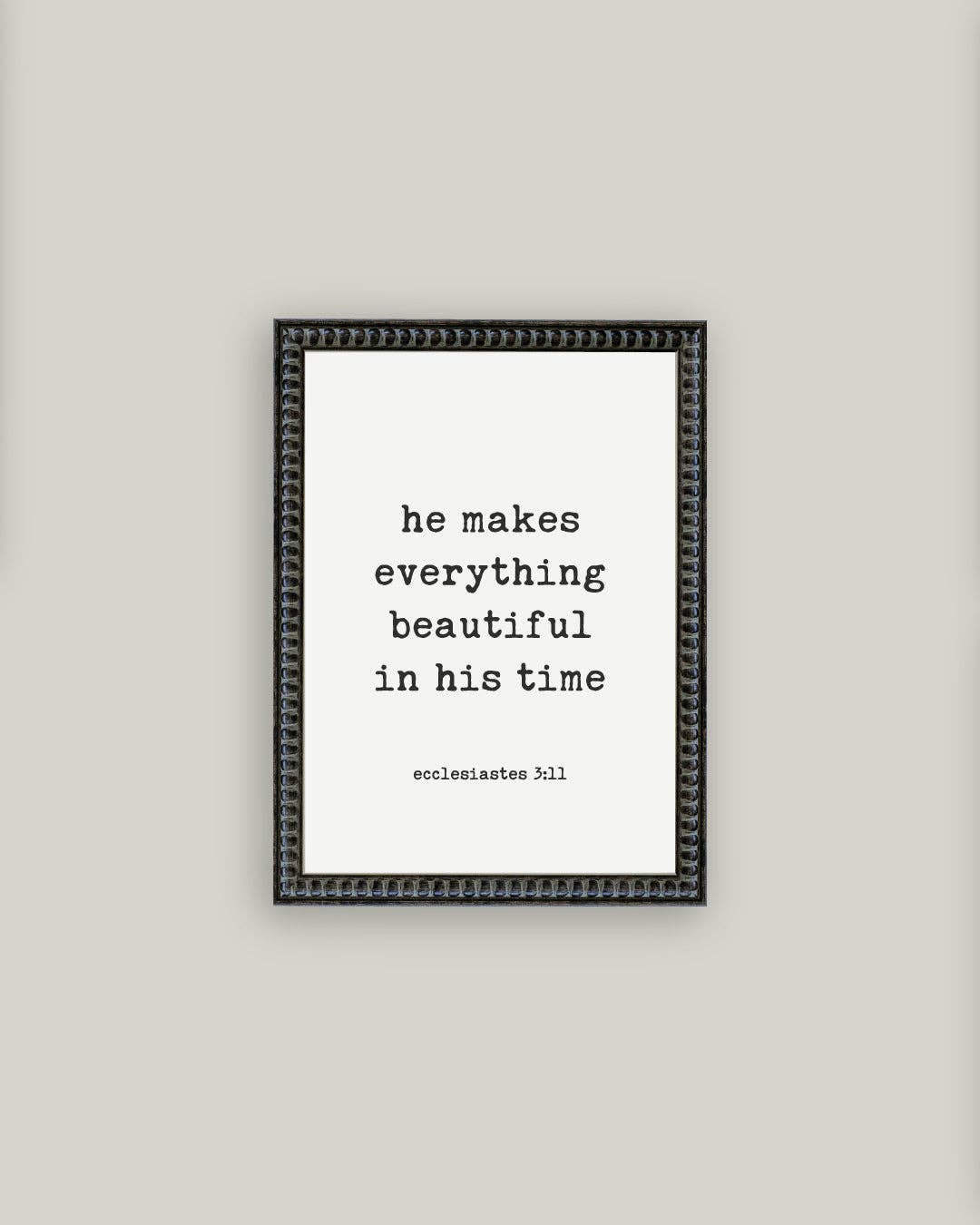 He Makes Everything Framed Antique Print