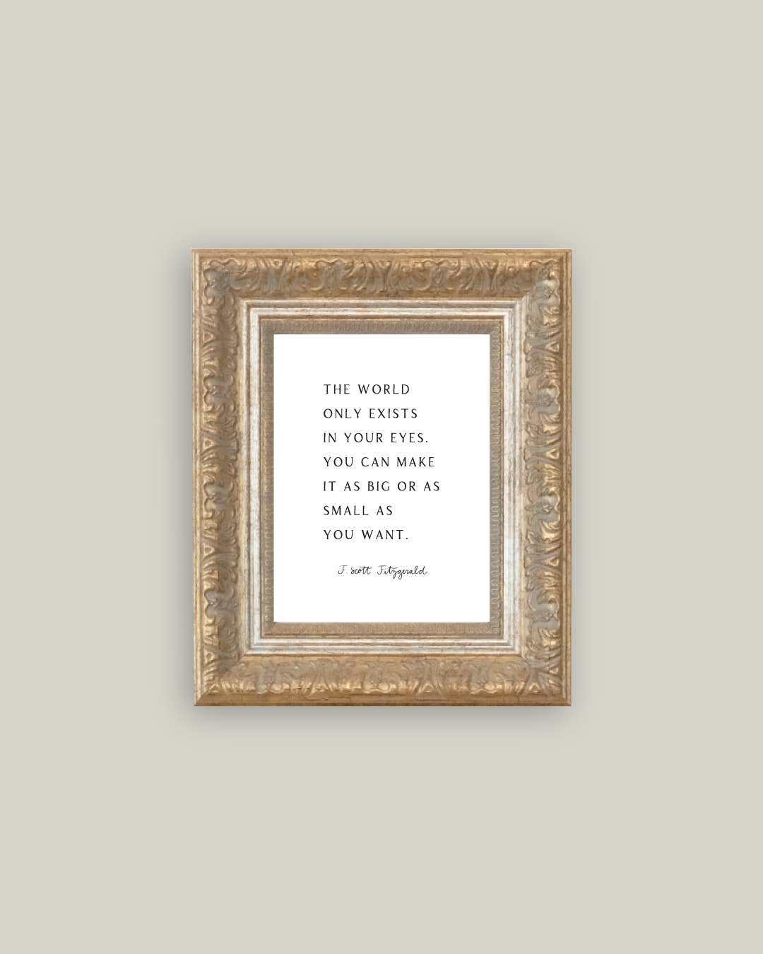 The World Only Framed Antique Print