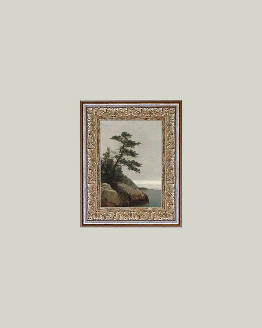 Ocean Side Framed Antique Art