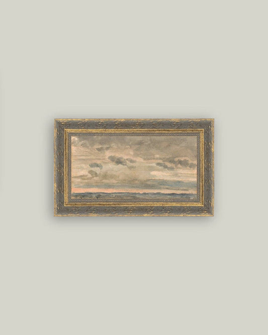 Sunset Sky Framed Antique Art