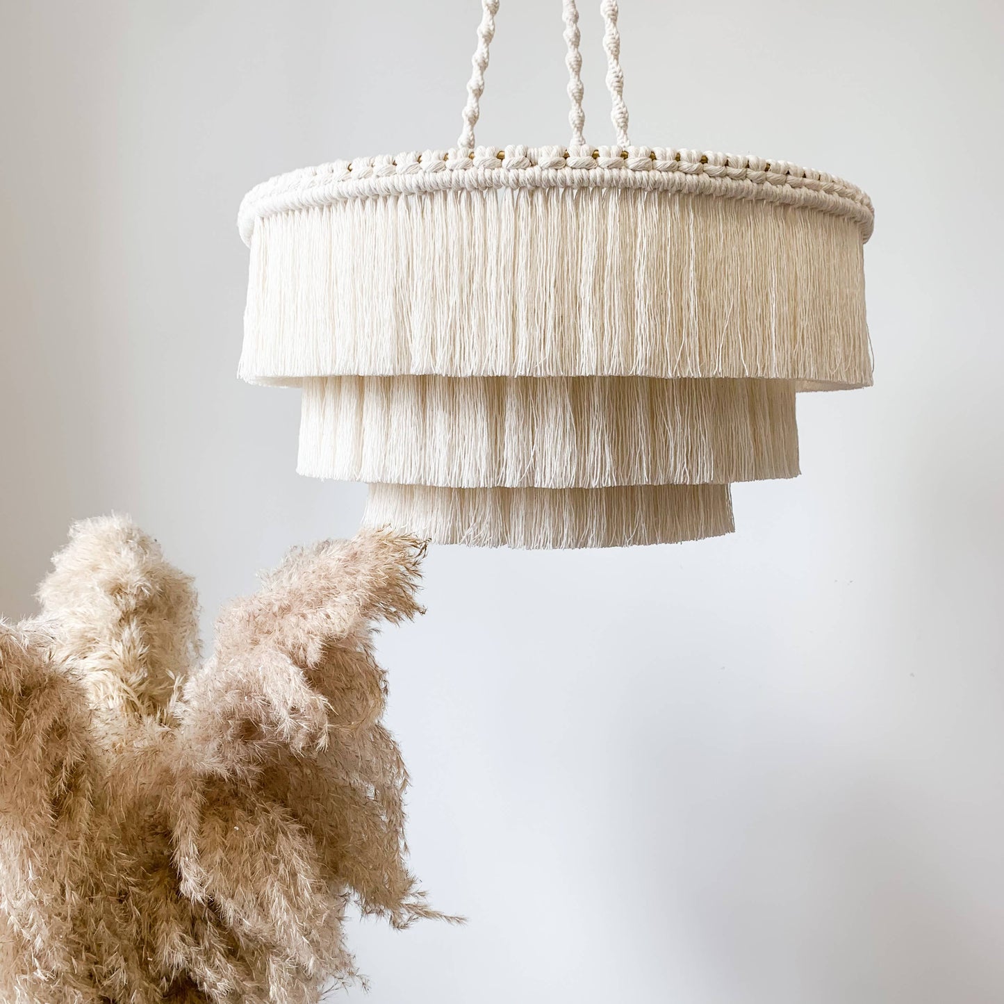 Cotton Fringe Pendant