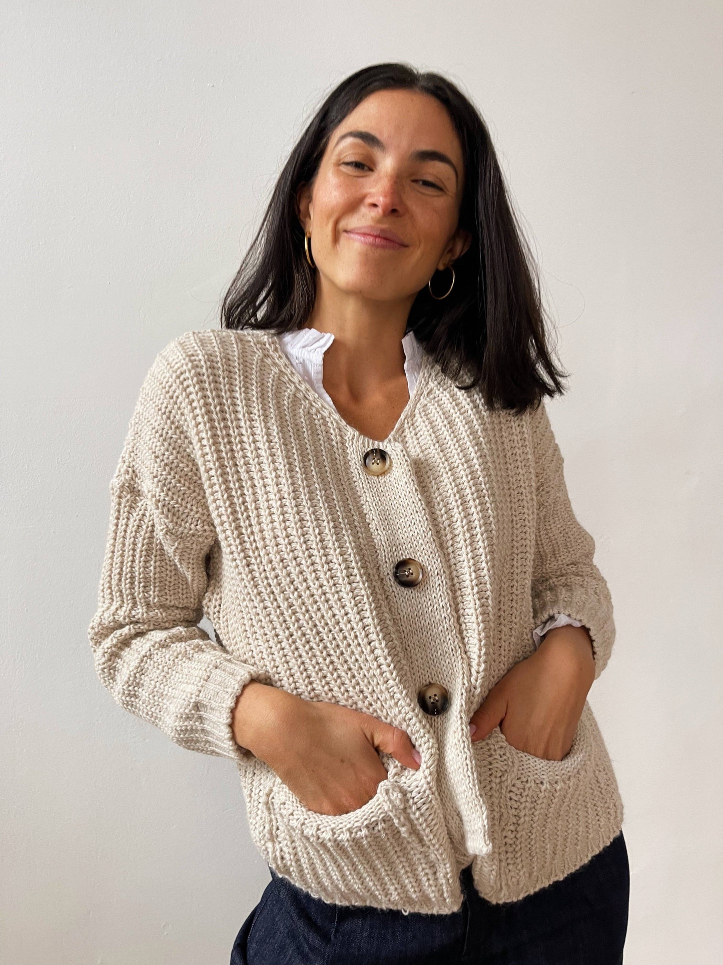 Cloe Beige Cardigan