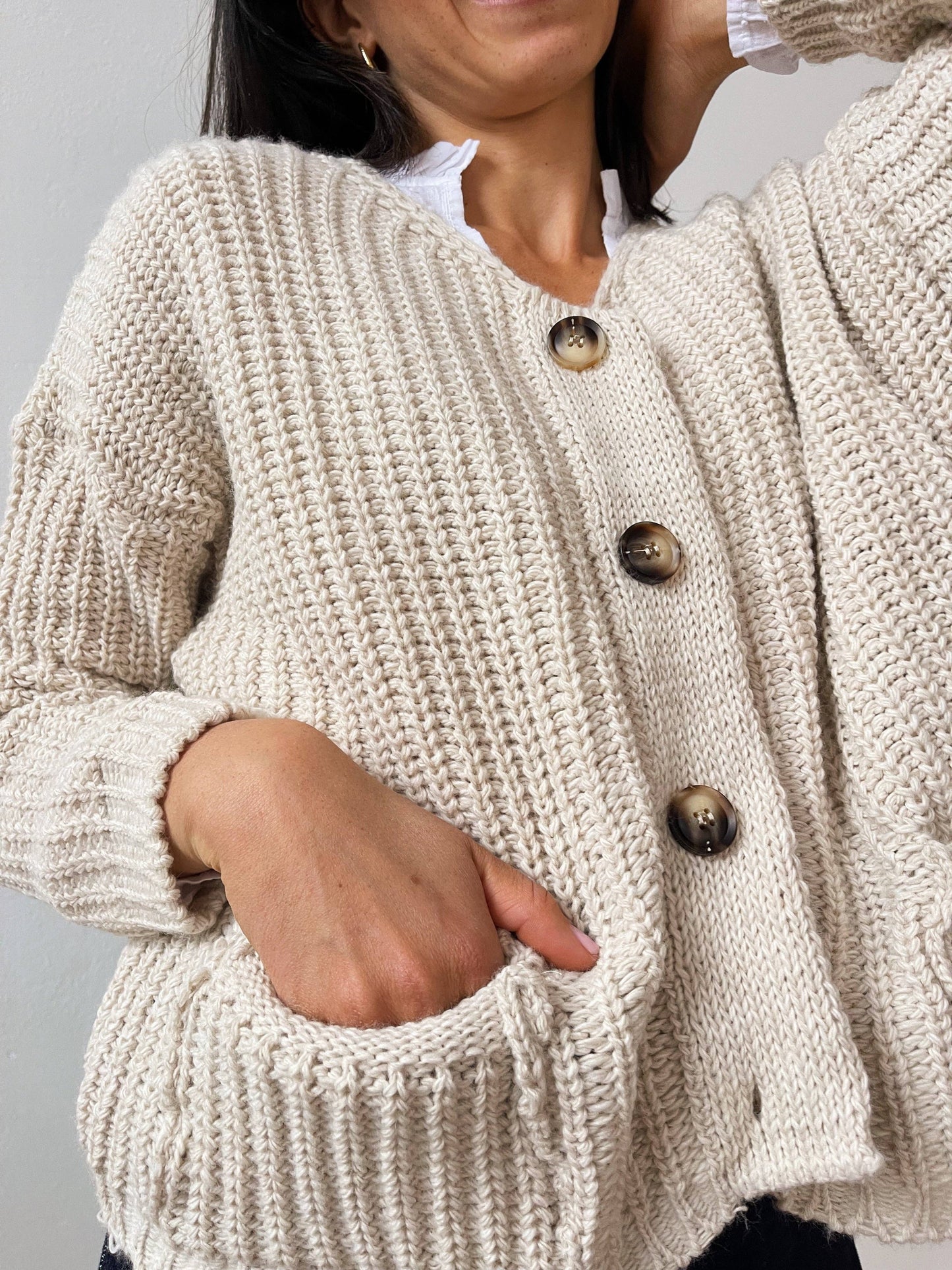 Cloe Beige Cardigan