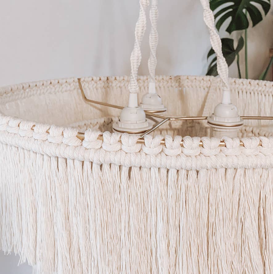 Cotton Fringe Pendant